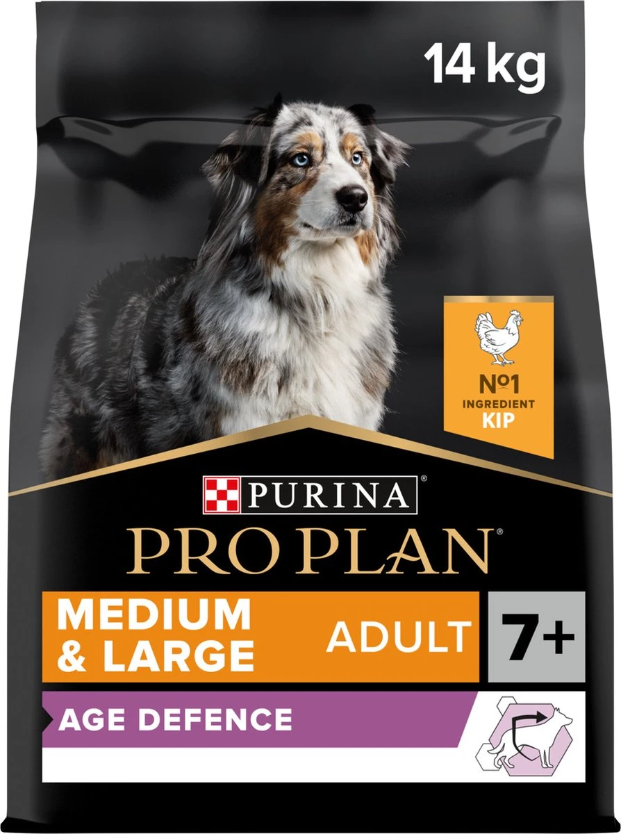 Pro Plan Medium & Large Adult 7+ (Senior) Age Defence - Honden Droogvoer- Kip - 14 Kg 15 Pro Plan Medium & Large Adult 7+ (Senior) Age Defence - Honden Droogvoer- Kip - 14 Kg - Afbeelding 13