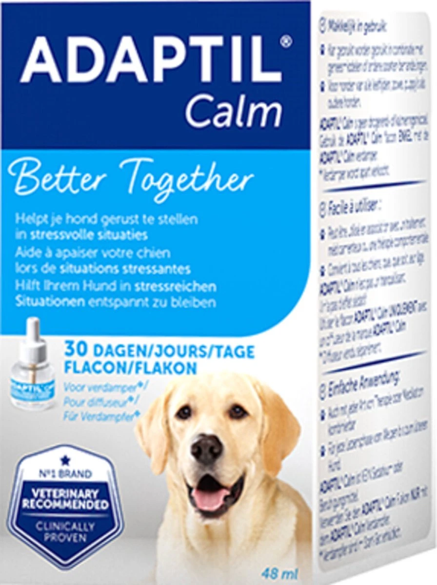 Adaptil Calm Navulling - 48 Ml - Anti-stress Hond - 1 Navulling Voor Adaptil Calm Verdamper 6 Adaptil Calm Navulling - 48 Ml - Anti-stress Hond - 1 Navulling Voor Adaptil Calm Verdamper - Afbeelding 4