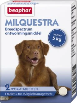 Beaphar Milquestra Ontworming Tabletten Hond 5-50kg 2 Tabletten -Exporteren Alles Voor Honden Winkel 898x1200 4