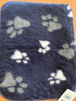 Lovely Nights Vetbed/kleed Blue With 2 Color Print Paw Met Bies 120x75 Rechthoek -Exporteren Alles Voor Honden Winkel 899x1200 13
