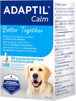 Adaptil Calm Navulling - 48 Ml - Anti-stress Hond - 1 Navulling Voor Adaptil Calm Verdamper 14 Adaptil Calm Navulling - 48 Ml - Anti-stress Hond - 1 Navulling Voor Adaptil Calm Verdamper -Exporteren Alles Voor Honden Winkel 900x1200 54