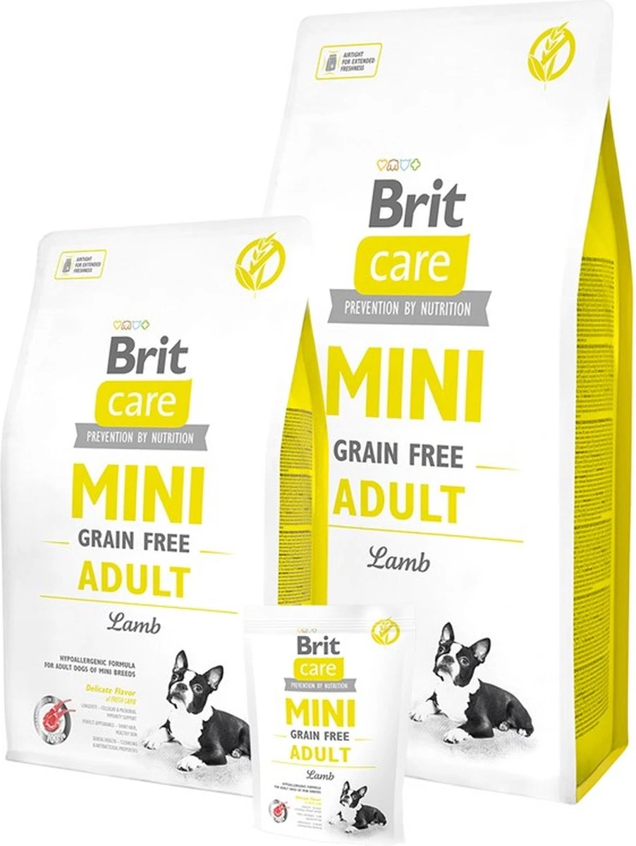 Brit Care Grainfree Mini Adult Lamb 2 Kg - Hond 3 Brit Care Grainfree Mini Adult Lamb 2 Kg - Hond