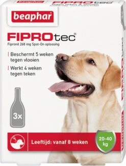 Beaphar Fiprotec Anti Vlooien En Teken Druppels Hond 20 - 40 Kg 3 + 1 Stuks -Exporteren Alles Voor Honden Winkel 912x1200 2