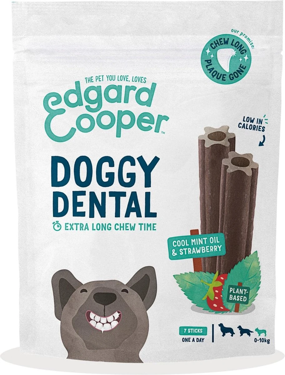 Merkloos Edgard & Cooper Doggy Dental Sticks Aardbei - Frisse Muntolie Small 11 Merkloos Edgard & Cooper Doggy Dental Sticks Aardbei - Frisse Muntolie Small - Afbeelding 9