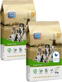 Carocroc Grain Free Gevogelte&Aardappel&Bieten - Hondenvoer - 2 X 3 Kg