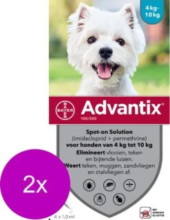 Bayer Advantix Vlooien & Teken Pipetten - Hond 4 Tot 10kg - 2 X 4 Stuks -Exporteren Alles Voor Honden Winkel 928x1200 2