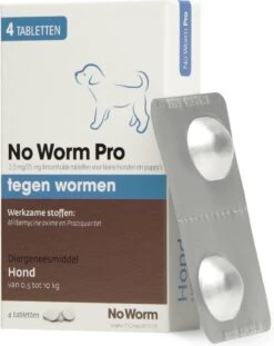 Emax Exil No Worm Pro - Kleine Hond - 4 Tabletten -Exporteren Alles Voor Honden Winkel 953x1200 4