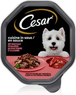 Cesar Cuisine Honden Natvoer - Kalf & Kalkoen In Saus - 14 X 150 Gr -Exporteren Alles Voor Honden Winkel 969x1200 3