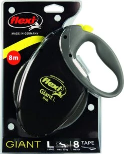 Flexi Giant Tape - Hondenriem - Zwart/Geel - L - 8 Meter - Voor Honden Tot 50 Kg -Exporteren Alles Voor Honden Winkel 969x1200 5