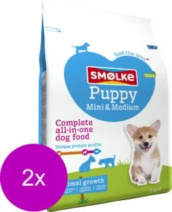 Smolke Puppy Mini-Medium - Hondenvoer - 2 X 3 Kg -Exporteren Alles Voor Honden Winkel 976x1200 1