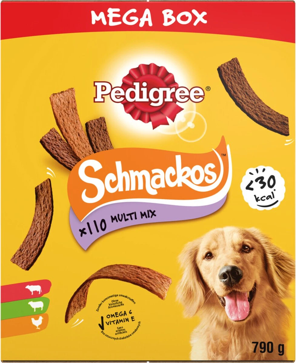 Pedigree Schmackos Megabox Hondensnacks - 110 Stuks 4 Pedigree Schmackos Megabox Hondensnacks - 110 Stuks - Afbeelding 2